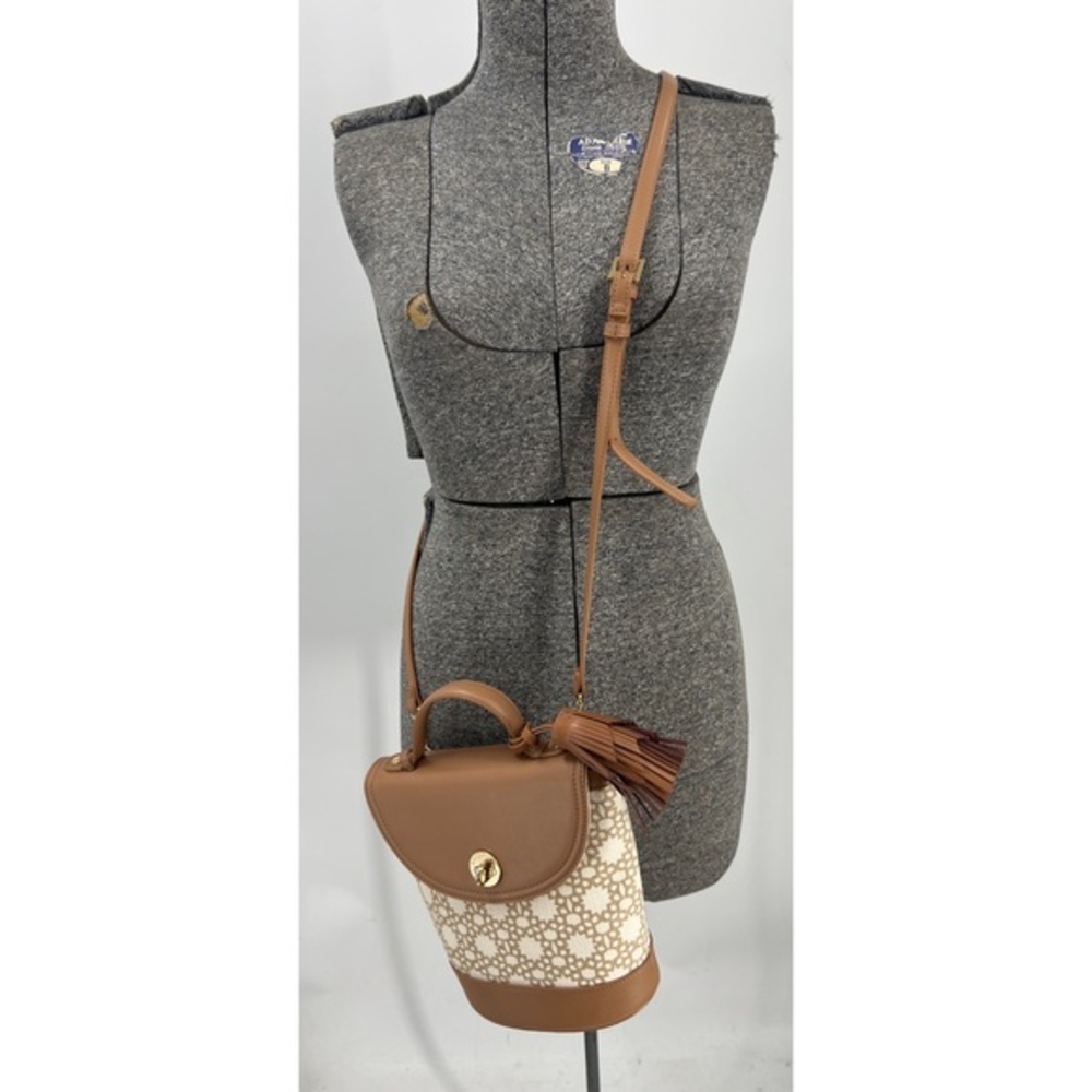 Spartina 449 Ashley River Alice Bucket linen/leather Crossbody Purse
